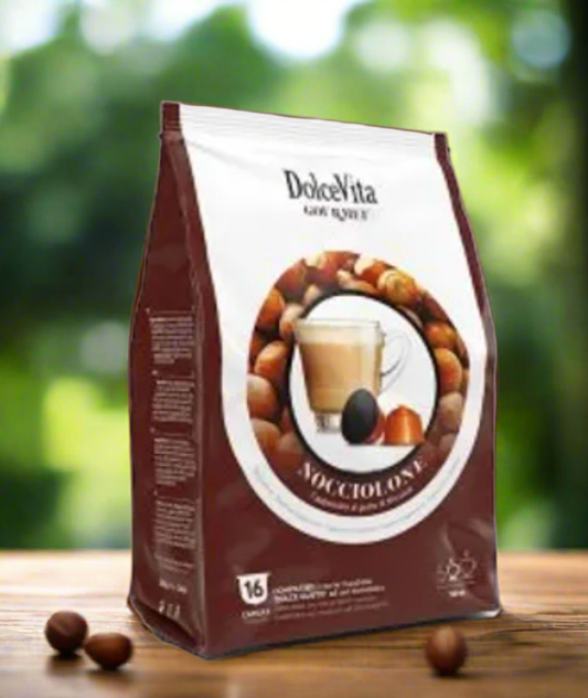 Kompatible Haselnusskapseln für Dolce Gusto-Maschinen