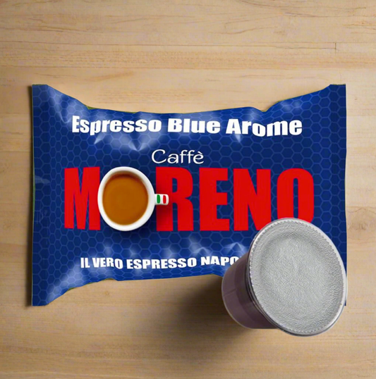 Moreno Blue Coffee, 100 kompatible Kapseln für Nespresso-Maschinen