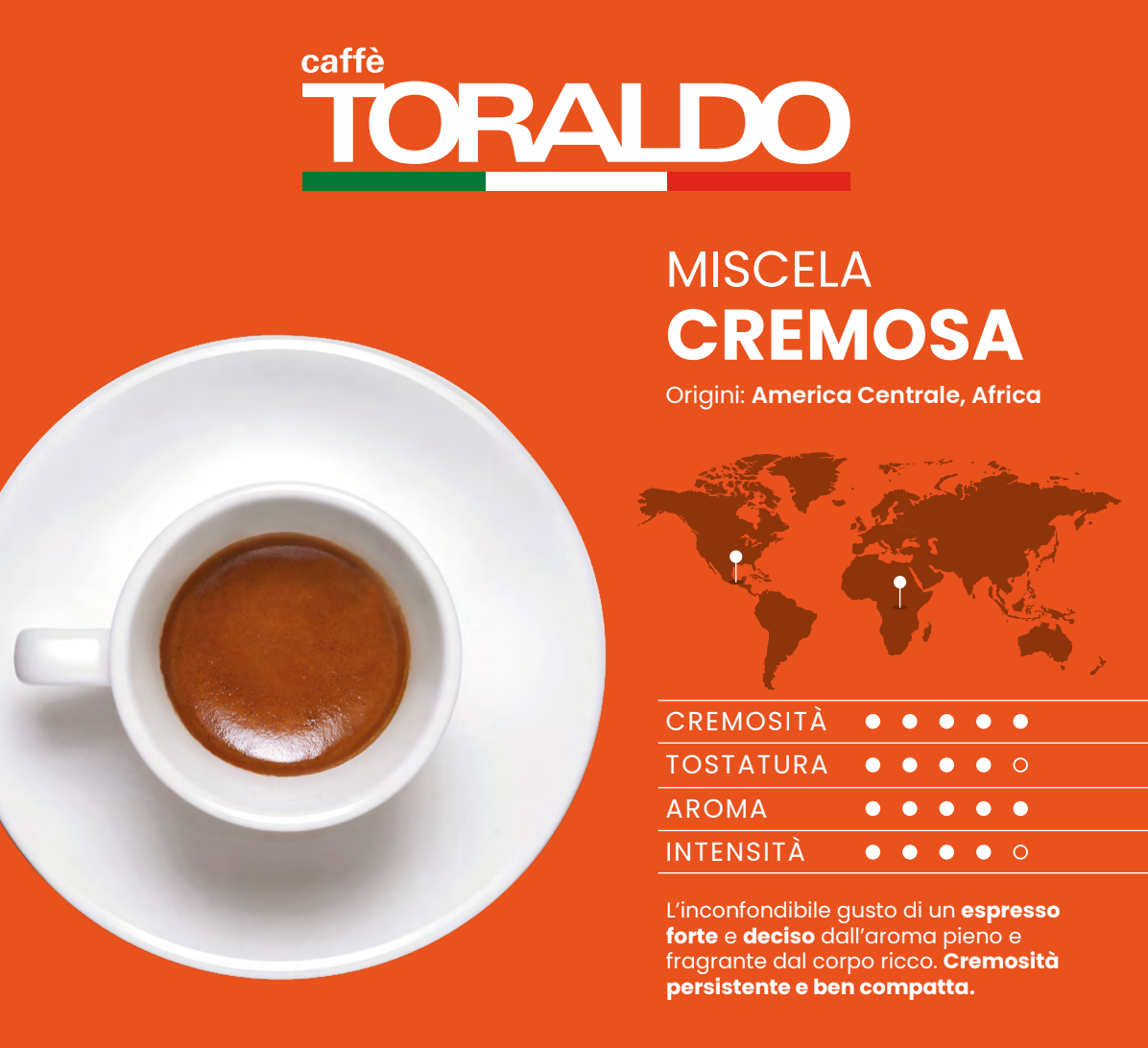 Toraldo Cremoso 150 Kaffeepads  Ese 44 mm