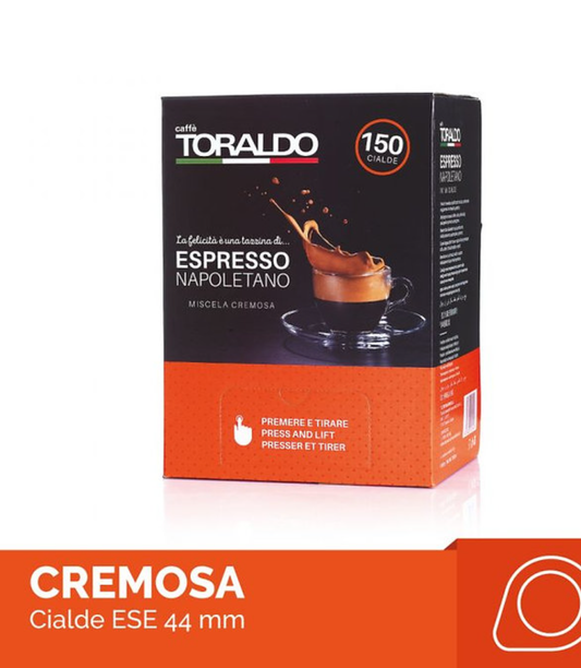 Toraldo Cremoso 150 Kaffeepads  Ese 44 mm