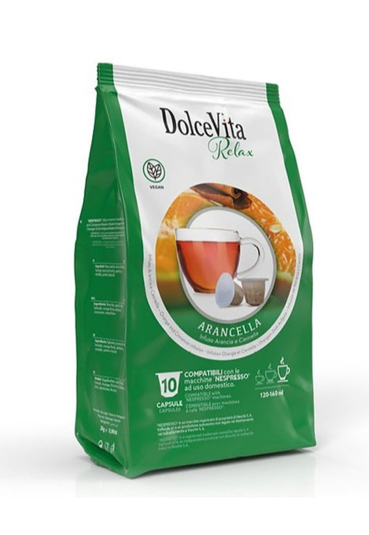 10 Nespresso-kompatible Kapseln mit Orange und Zimt