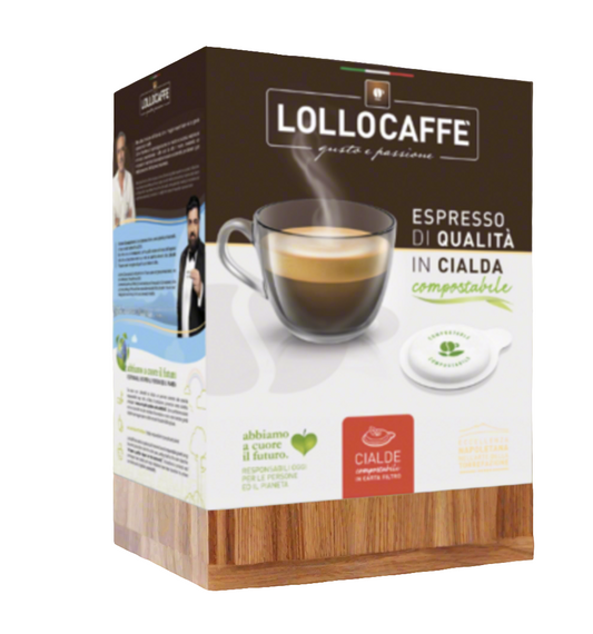 Lollo caffè 150 cialde Ese 44 mm Nero Espresso