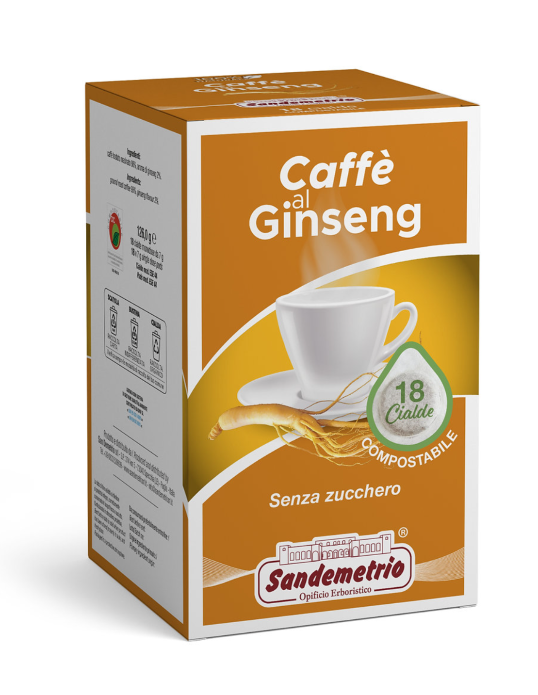Cialde Ese 44 mm al gusto Ginseng
