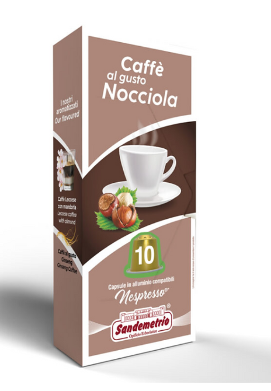 10 Capsule per Nespresso Nocciola