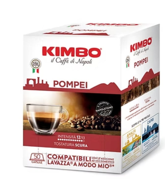 Kimbo Pompei 50 kompatible Kapseln für A Modo Mio-Maschinen